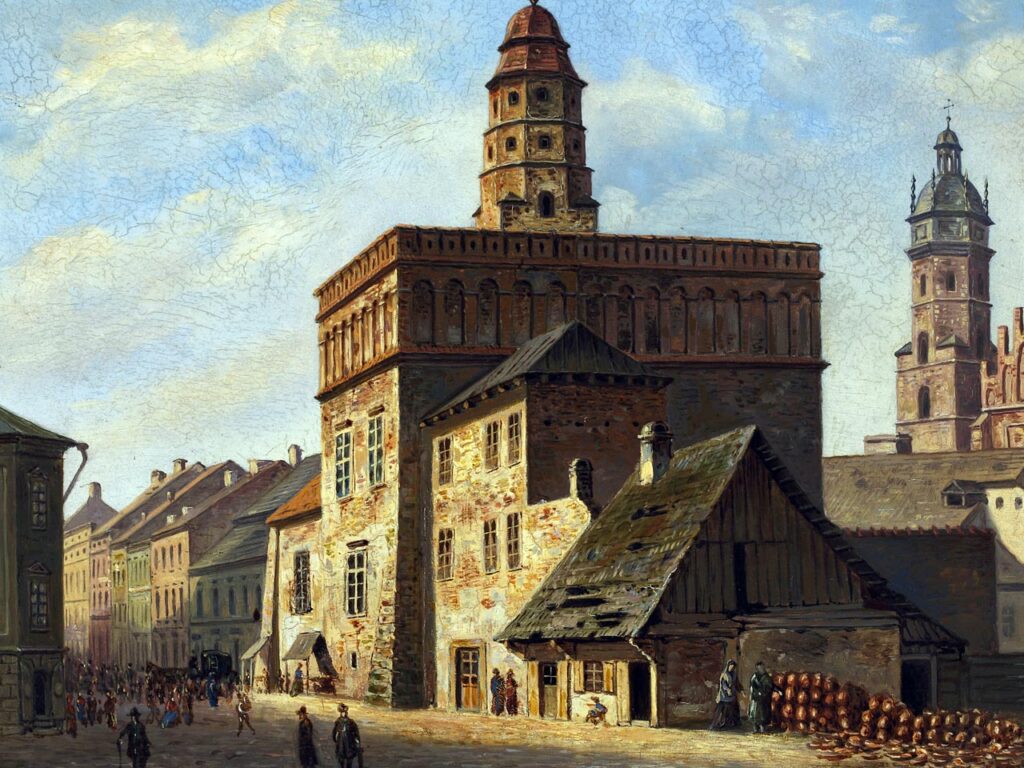 Stary ratusz na rynku Wolnica na Kazimierzu w Krakowie - Gryglewski